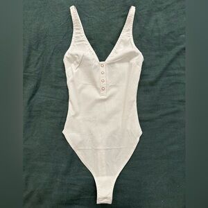 Free People White Bodysuit